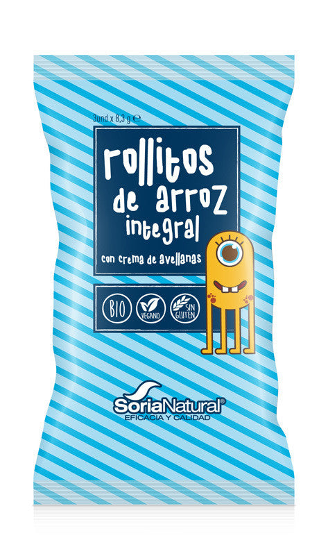 snack rollitos de arroz cacao y avellana 3u x 83 gr