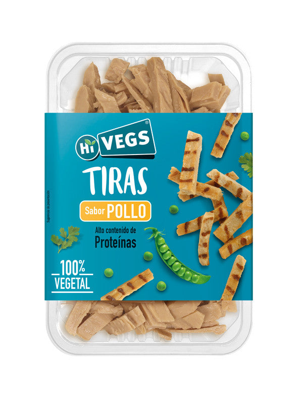 refrig tiras originales plant based sabor pollo 160g hivegs