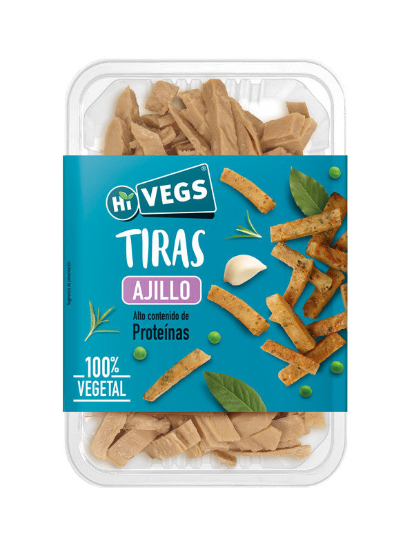 refrig tiras sabor ajillo plant based 160g hivegs