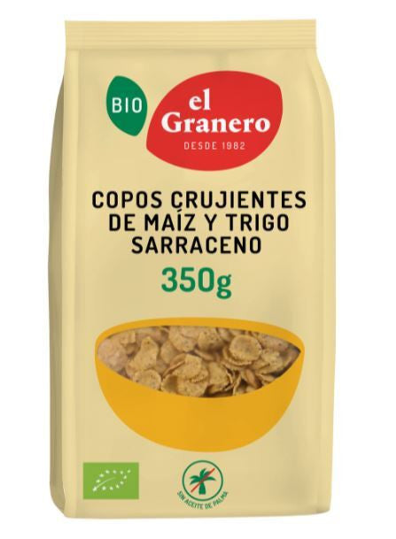 copos crujientes de maiz y trigo sarraceno bio 350 g