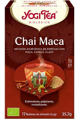 yogi tea chai maca bio 17 bols