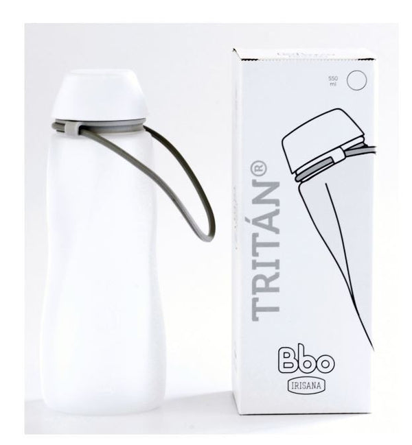 botella bbo tritan blanco 550 ml irisana