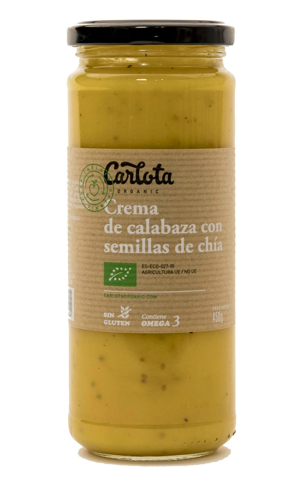 crema de calabaza con semillas de ch a 450g