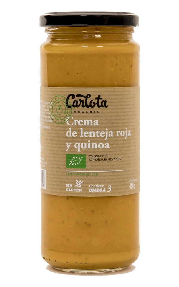 crema de lenteja roja y quinoa 450g