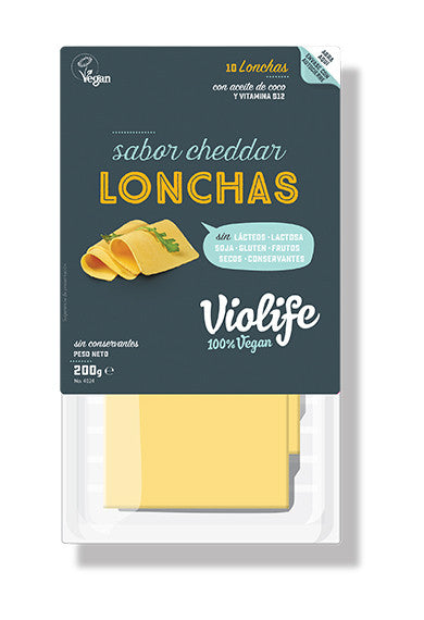 refrig queso violife cheddar lonchas 200 gr