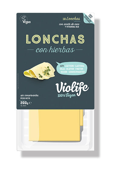 refrig queso violife con hierbas lonchas 200 gr