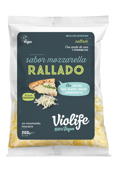 refrig queso violife rallado mozzarella 200 gr