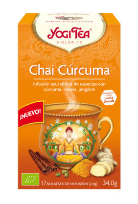 yogi tea chai curcuma bio 17 bolsitas