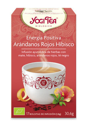 yogi tea energia positiva arandanos rojos hibisco bio 17 bolsitas