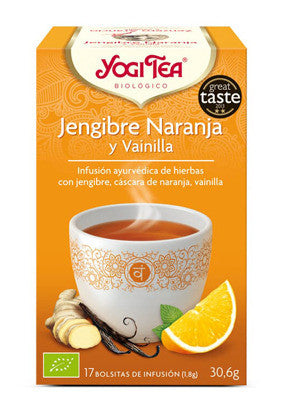 yogi tea jengibre naranja vainilla bio 17 bolsitas