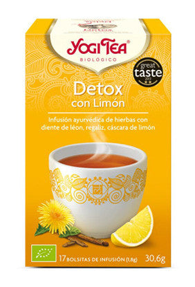 yogi tea detox limon bio 17 bolsitas