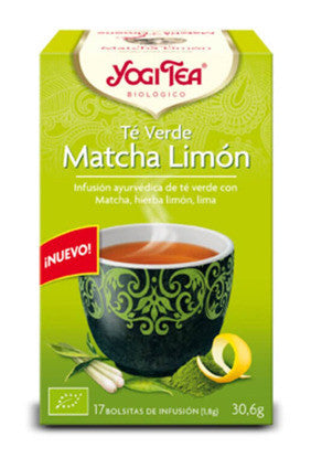 yogi tea te verde matcha limon bio 17 bolsitas