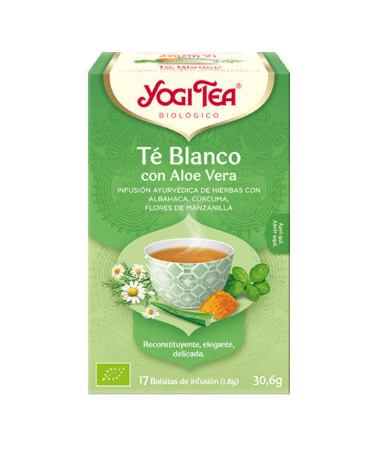 yogi tea blanco aloe vera bio 17 bolsitas