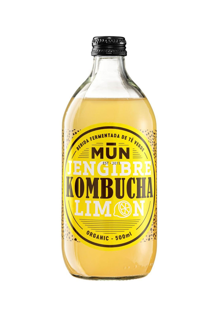 mun kombucha ginger lemon 500ml