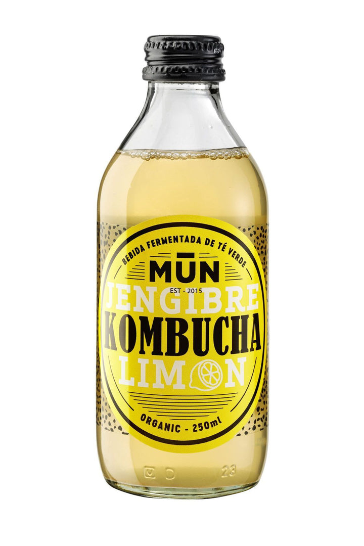 mun kombucha ginger lemon 250ml