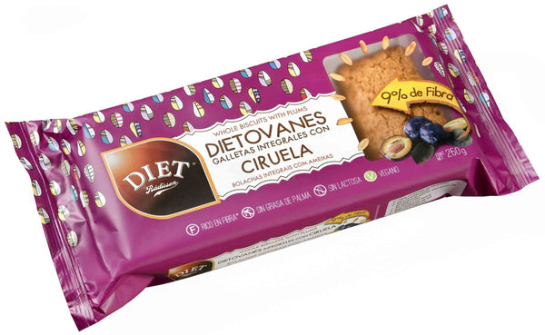 dietovanes integrales con ciruela 250 gr