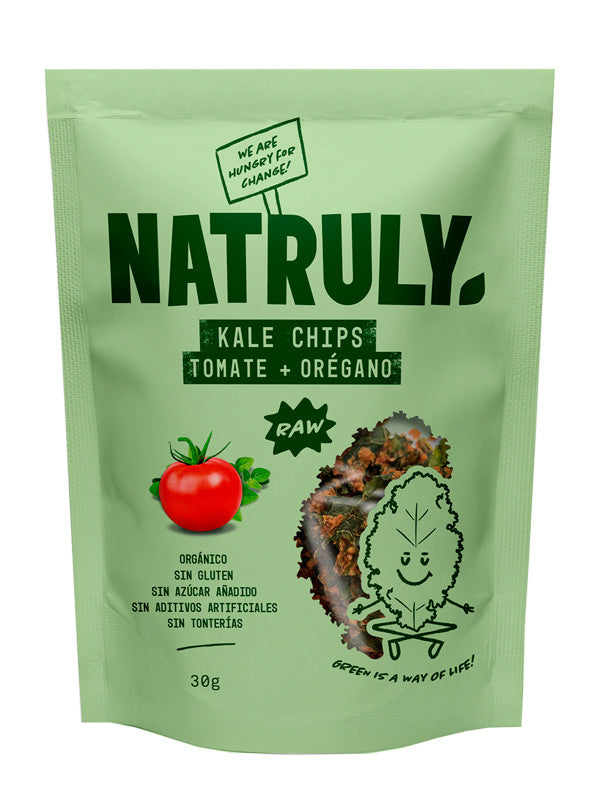 chips bio kale tomate y oregano 30 gr