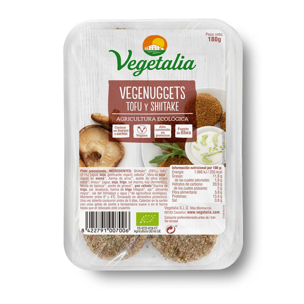 vegenuggets de tofu y shiitake bio 180g