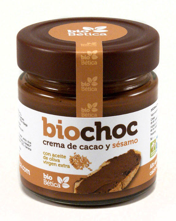 biochoc crema de cacao sesamo bio 200gr cristal