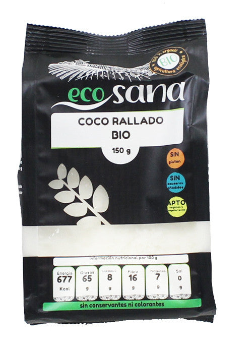 coco rallado fino bio 150gr ecosana