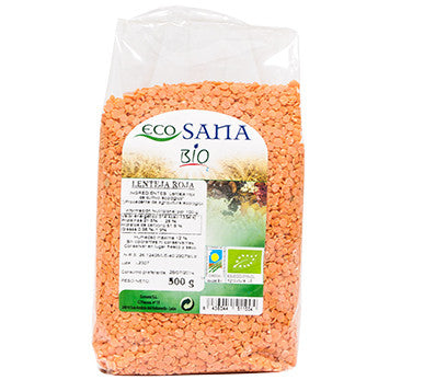 lenteja roja coral bio 500gr ecosana