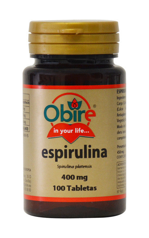 espirulina 400mg 100tab