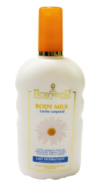 body milk natural con dosificador 250 ml