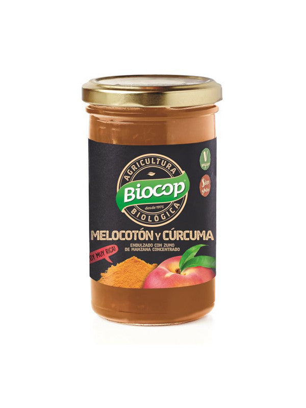 compota melocoton curcuma biocop 280 g