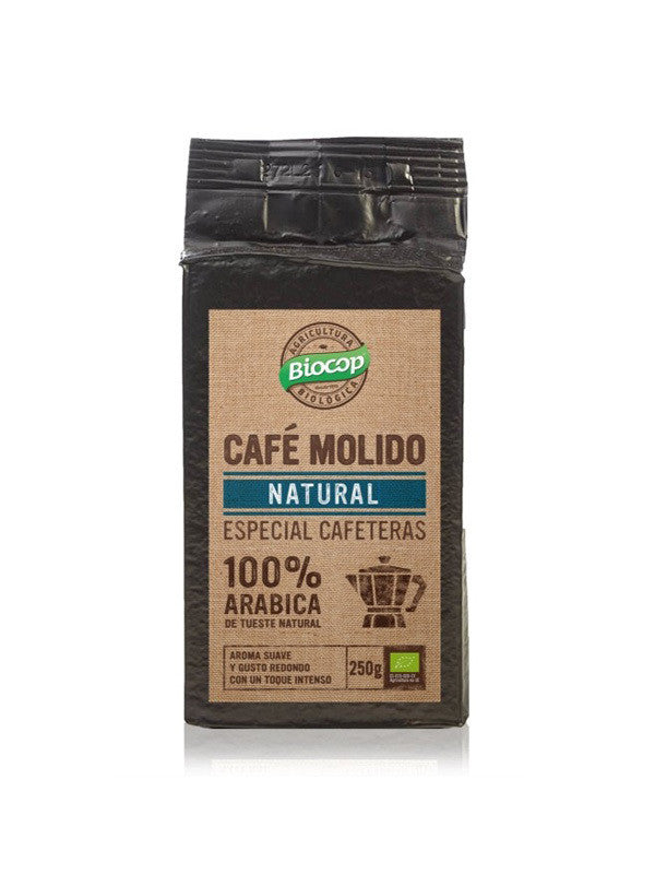 cafe molido 100 arabica biocop 250 g