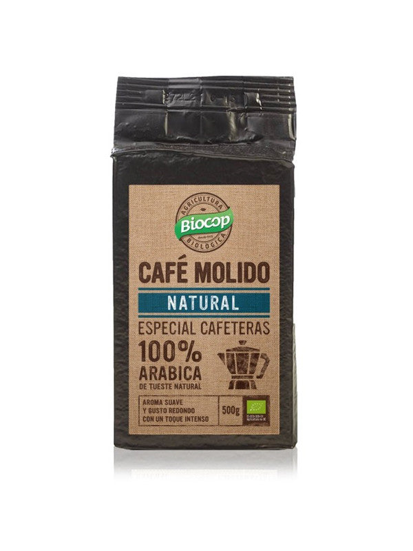 cafe molido 100 arabica biocop 500 g