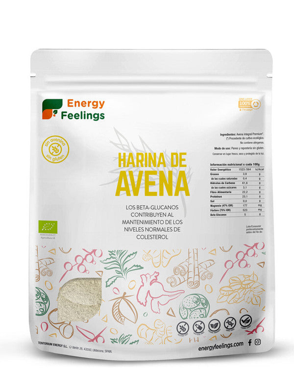 harina de avena eco sin gluten integral 1 kg xxl pack