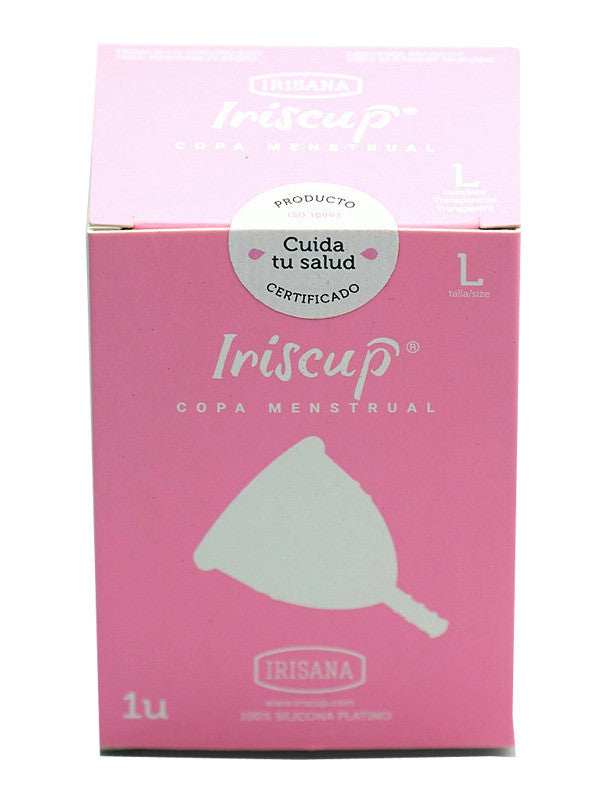 copa menstrual iriscup l transparente