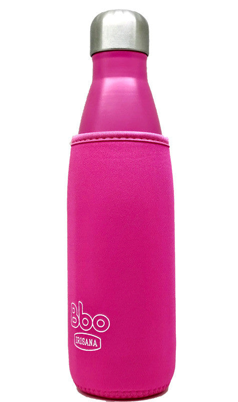 botella bbo termo acero inoxidable 500ml fucsia con funda