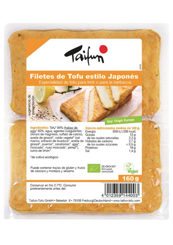 refrig filetes de tofu estilo japones bio 160 g