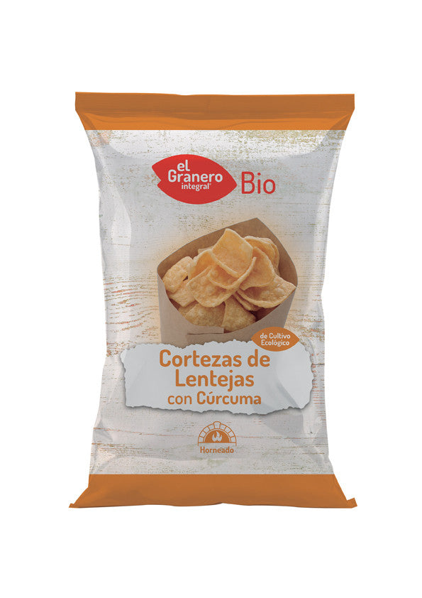 cortezas de lentejas con curcuma bio 65g