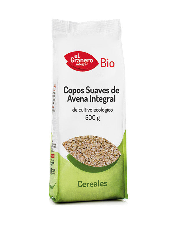 copos suaves de avena integral bio 500 g