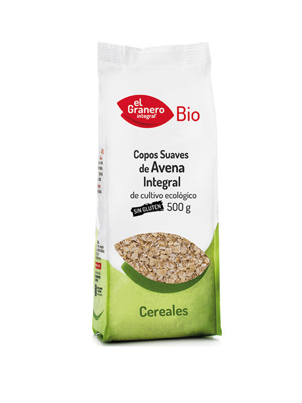 copos suaves de avena integral sin gluten bio 500 g