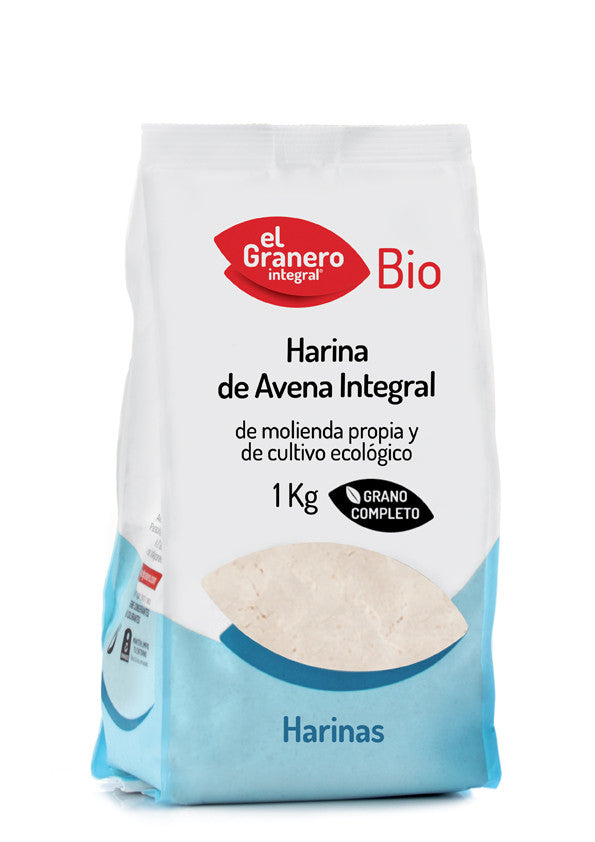 harina de avena integral bio 1 kg