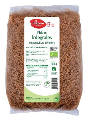 fideos integrales bio 500 g