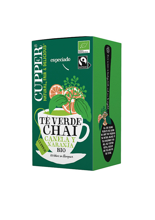 infusion te verde chai bio 20 bolsas