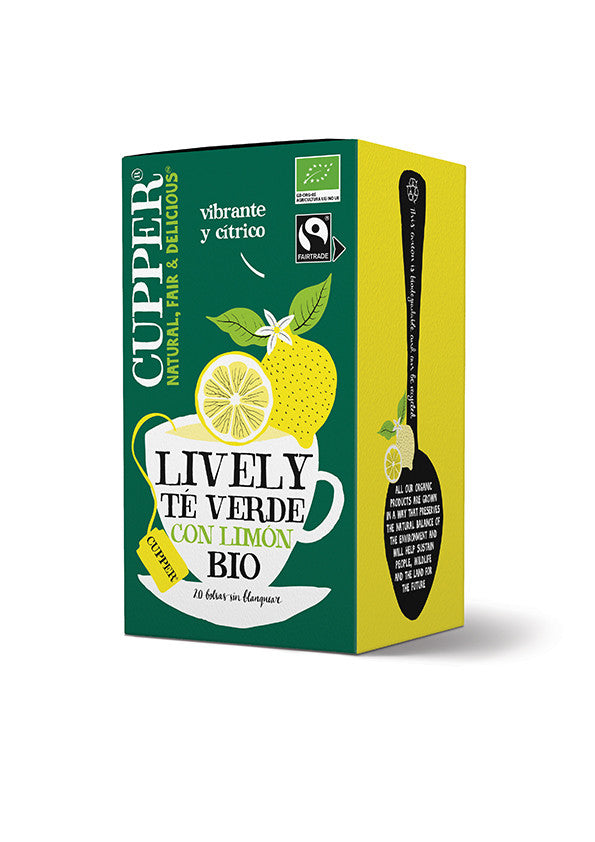 infusion te verde con limon bio 20 bolsas