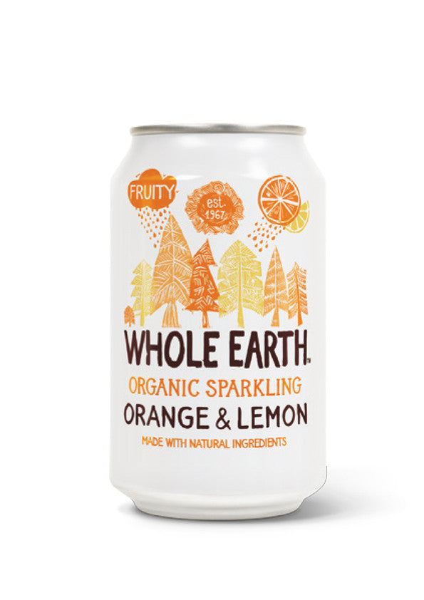 refresco de naranja y limon bio 330 ml whole earth