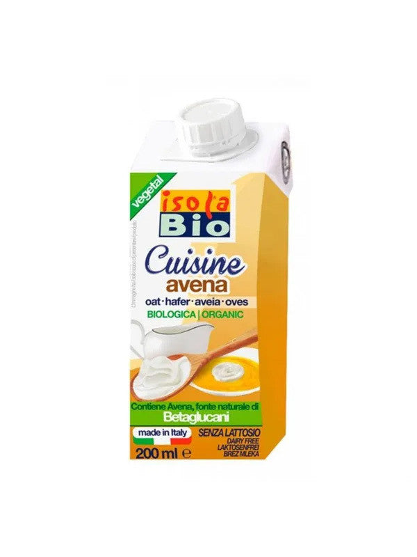 crema para cocinar de avena bio 200 ml