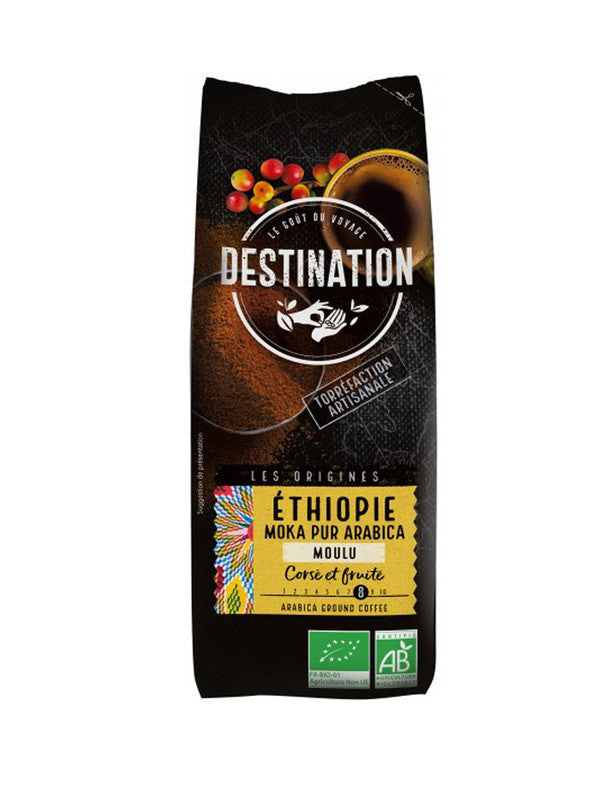 cafe molido etiopia moka 100 ar bica bio 250 g