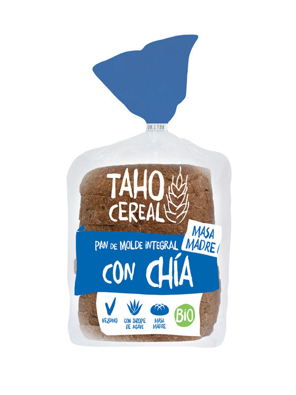 pan de molde con chia con masa madre bio 400 g taho