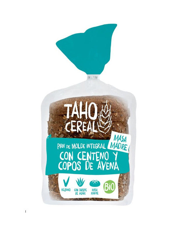 pan de molde con centeno y avena con masa madre bio 400 g taho