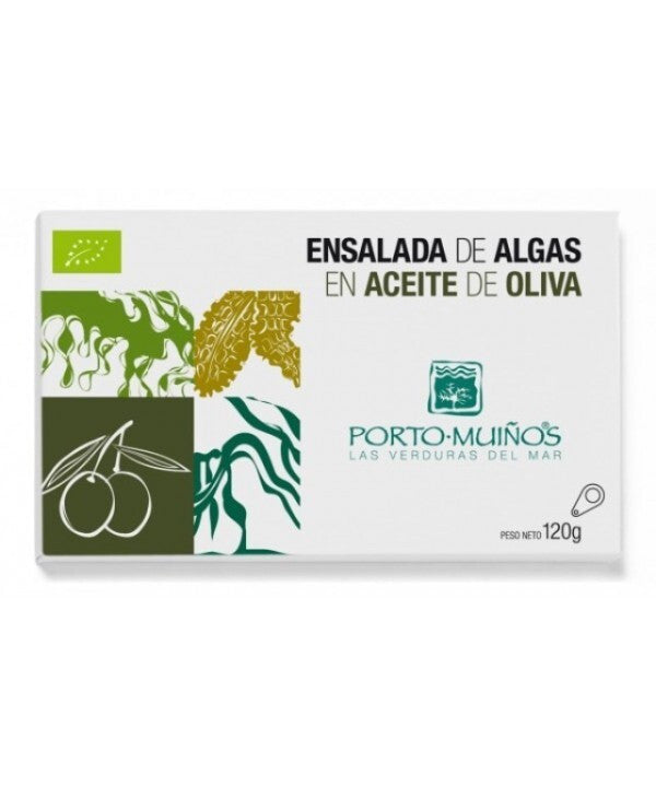 ensalada de algas en aceite oliva lata