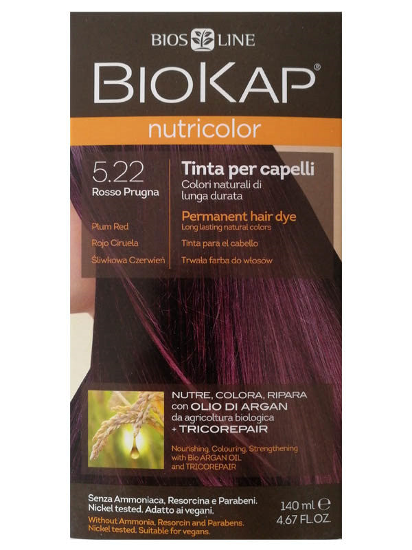 tinte biokap 522 rojo ciruela 140 ml