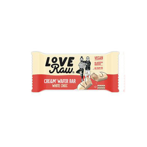 love raw vegan barquillos rellenos de chocolate blanco 2x 225 gr