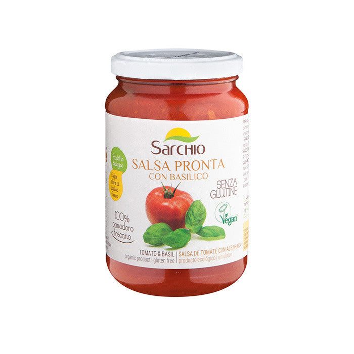 salsa tomate bio y albahaca 340gr